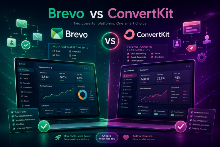 Brevo vs ConvertKit: Which Is Best for Creators? (2026 In‑Depth Comparison)